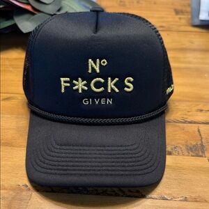 Field Grade Black and Gold Trucker hat.